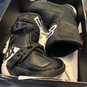 Fox Black Motorcycle Boots